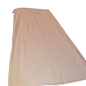 INC International Concepts size 12 light tan maxi skirt front zip